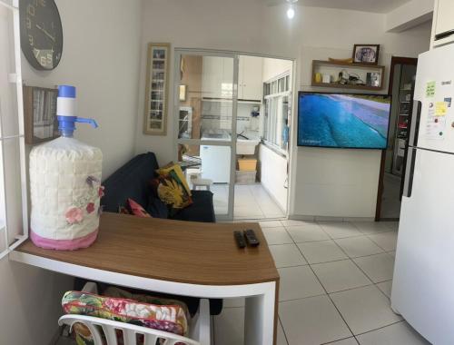 Una cocina o zona de cocina en Apartamento Itapema centro