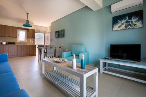 Μια τηλεόραση ή/και κέντρο ψυχαγωγίας στο Meliti Waterfront Suites