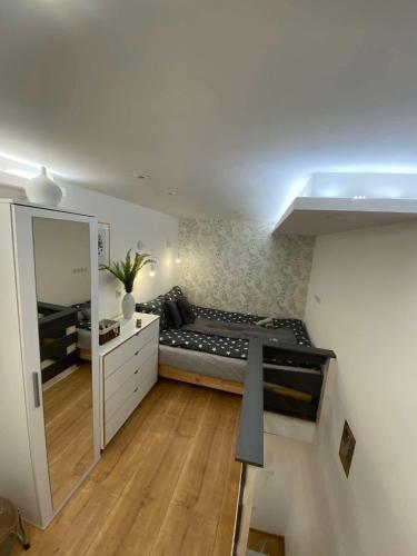 Kuchyňa alebo kuchynka v ubytovaní Lazyhome Budapest