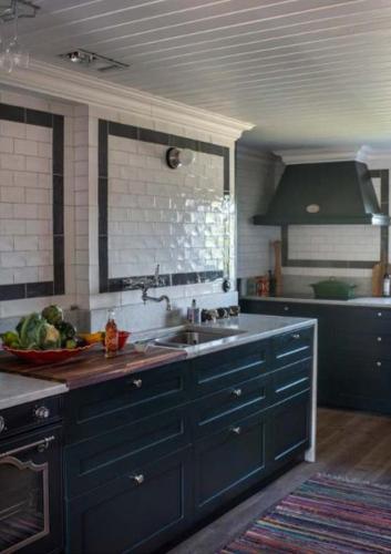 Dapur atau dapur kecil di Paradise island Hamnskär