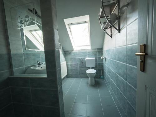 Koupelna v ubytování Hotel Aranysas