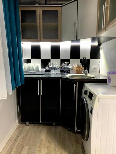 Kuchyň nebo kuchyňský kout v ubytování Safar hostel