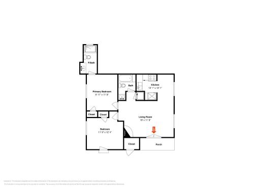 a floor plan of a house at Deseo de Santa Fe in Santa Fe