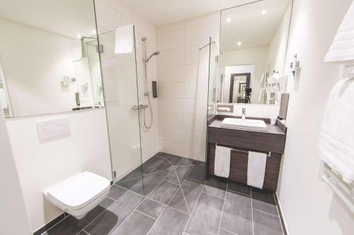 Koupelna v ubytování Best Western Plaza Hotel Mannheim