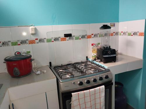 Cucina o angolo cottura di Departamento de 4 camas dobles