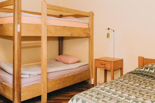 Voodi või voodid majutusasutuse Royal Frankenstein Hostel toas