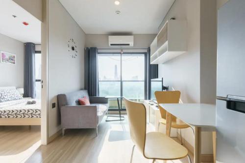 Χώρος καθιστικού στο Phetchaburi - Lumpini Condo