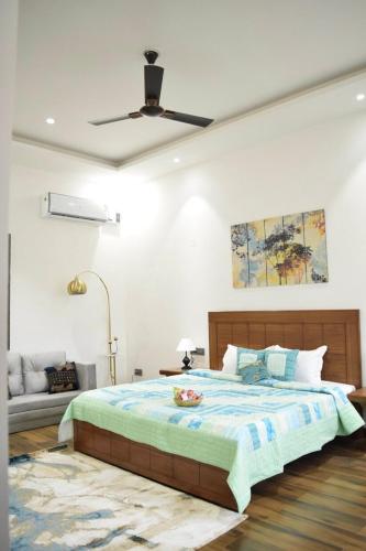 Una cama o camas en una habitación de Haven farmstays