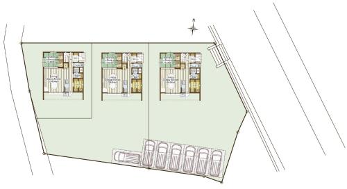 a floor plan of a building with a crane at MIYA HOUSE Funatsu A in Fujikawaguchiko