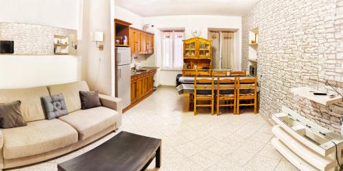 Kuchyň nebo kuchyňský kout v ubytování Vintage Flat Ligurian's style