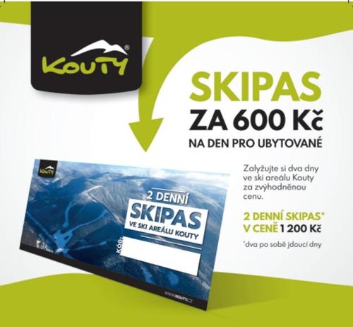 a flyer for a package of skipszaps zoya at Chata Pelikán in Loučná nad Desnou