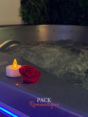 Photo de la galerie de l'établissement Appart Loft Balneo Jacuzzi Wifi Clim et Parking, à Mauguio