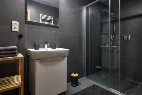 Koupelna v ubytování Luční apartmán Jurajda