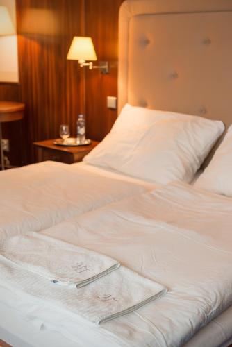 Una cama o camas en una habitación de Hotel Torysa
