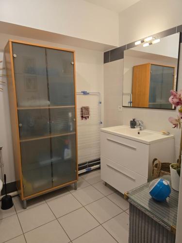 Koupelna v ubytování Studio spacieux villa Morny