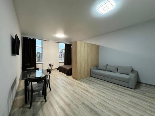 Χώρος καθιστικού στο Апартаменти на Франка 1