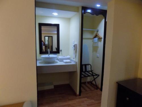 Koupelna v ubytování Hotel Madan Cárdenas