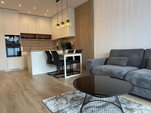 Kuchyň nebo kuchyňský kout v ubytování Apartmán FILIP v centre Žiliny