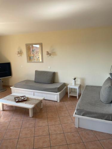 Χώρος καθιστικού στο Blue Bay Issambres