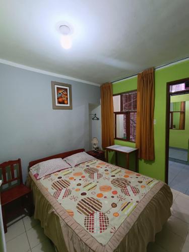 Postel nebo postele na pokoji v ubytování HOSTAL GRAU