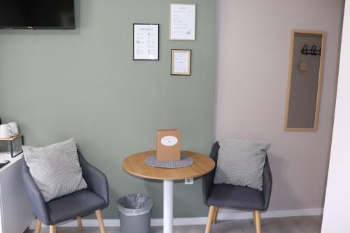 Posezení v ubytování Pension und Apartment Landhaus Fricke