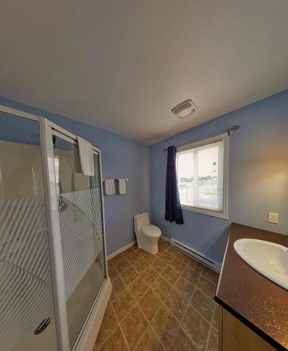 Koupelna v ubytování Motel Au Vieux Frontenac