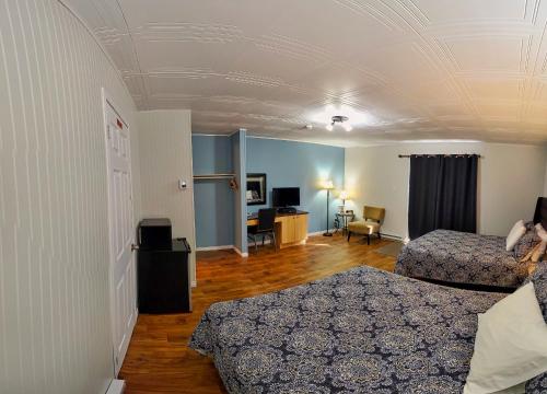Posezení v ubytování Motel Au Vieux Frontenac