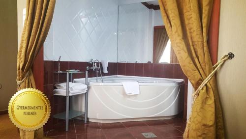 Bilik mandi di Duna Relax Hotel Ráckeve