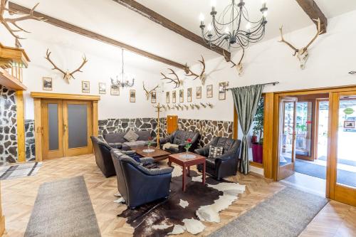 Χώρος καθιστικού στο Apartmány Nezábudka, Tatranská Štrba - 5 minút od zubačky