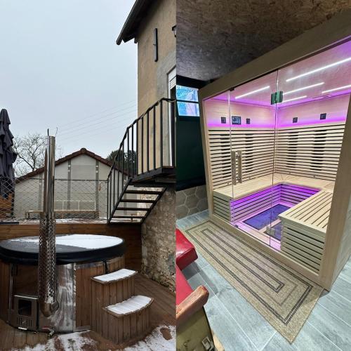 Maison bien-être avec bain nordique et sauna