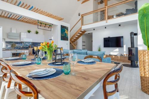 Posezení v ubytování Przystań Baltic - Holiday Luxury House Sauna & Jacuzzi