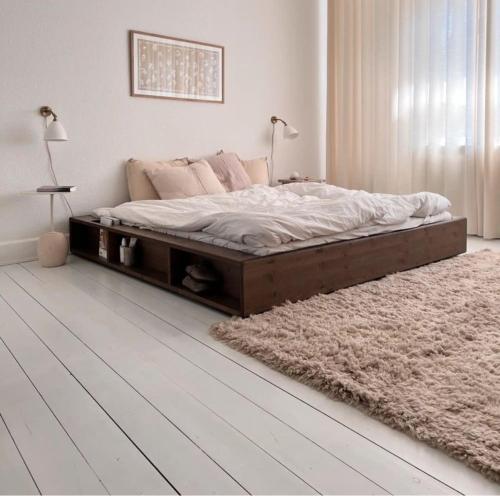 Ένα ή περισσότερα κρεβάτια σε δωμάτιο στο Dash apt b