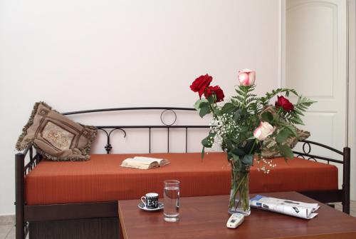 Χώρος καθιστικού στο Avra Apartments