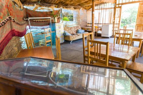 Posezení v ubytování Arista Yurt Camp