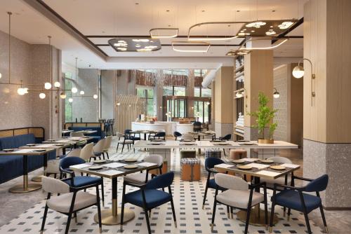 Εστιατόριο ή άλλο μέρος για φαγητό στο Hilton Garden Inn Jingdezhen Taoyuan Valley