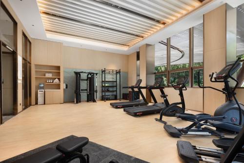 Γυμναστήριο ή/και όργανα γυμναστικής στο Hilton Garden Inn Jingdezhen Taoyuan Valley