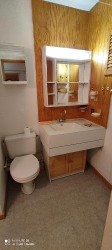 Ένα μπάνιο στο Appartement 1chambre Montchavin draps et serviettes non fournis