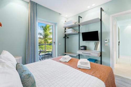 Posteľ alebo postele v izbe v ubytovaní Frunze Luxury Apartments