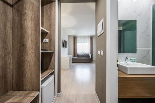 Koupelna v ubytování Ajsel Hotel