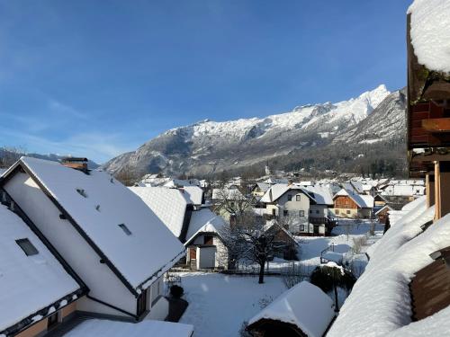 アパートメントから撮影された、または一般的な山の景色