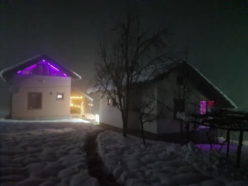 冬のVikendica sa djakuzijem Borikの様子