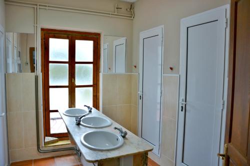 Koupelna v ubytování Albergue La Estación