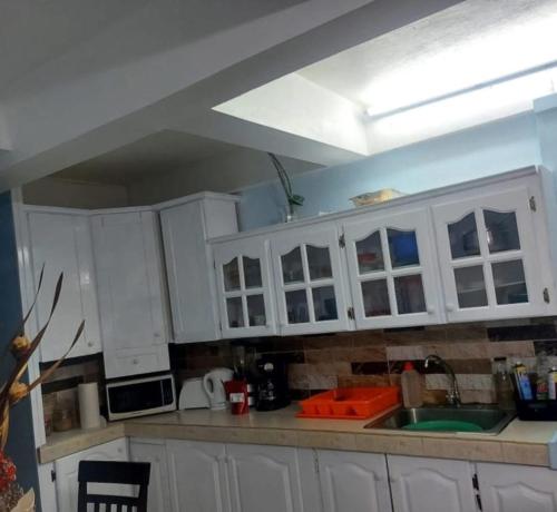 Kuchyň nebo kuchyňský kout v ubytování Peaceful Nest Apt 3