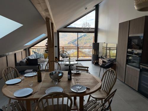 Η κουζίνα ή μικρή κουζίνα στο Chalet Chaumière