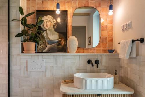 Koupelna v ubytování ZebeGreen Apartman