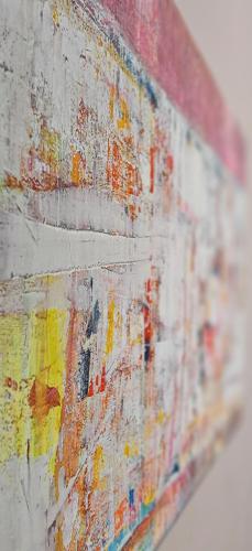 a close up of a painting on a wall at Old Town & New Style in Pécs