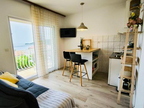Kuchyň nebo kuchyňský kout v ubytování Apartments ZB