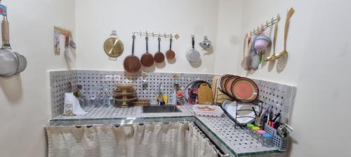 Η κουζίνα ή μικρή κουζίνα στο Appartement du Fleurs