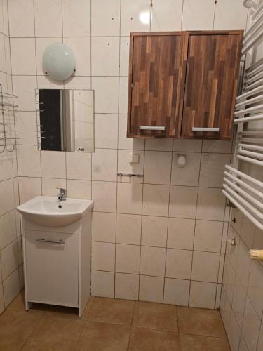 Koupelna v ubytování AON Apartament