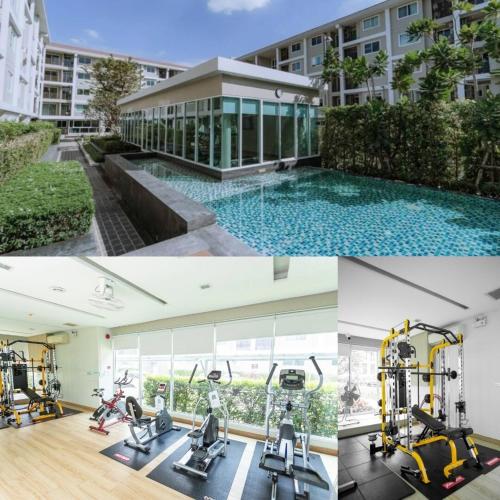 Pusat kecergasan dan/atau kemudahan kecergasan di Peaceful Stay at MT Khlong Luang Self-Check-in